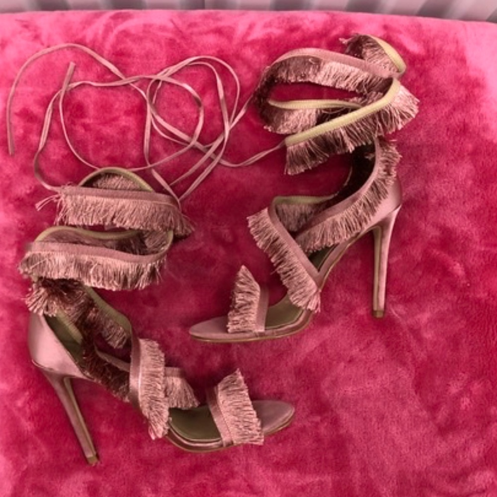 NWBag Sexy Lace up Heeled Shoes Sandals, 9